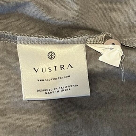 Vustra Light Grey Henley Men's XL Organic Cotton Long Sleeves NEW NWT - Picture 8 of 8